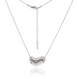 Mayfer, Juego de Collar y Anillo Ajustable, en Alineación de Metal Bañado en Rodio