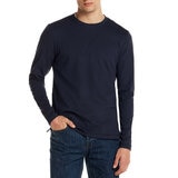 Weatherproof Vintage Playera de manga larga para Caballero Azul Mediana