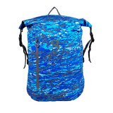 GeckoBrands, Mochila Impermeable Ligera, Color Azul Camuflaje