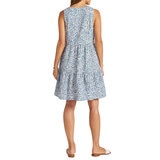 Matty M Vestido Tipo Lino para Dama Azul Grande