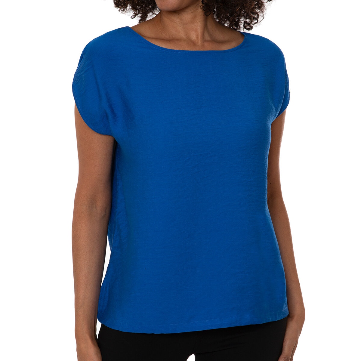 Mario Serrani Italy Blusa para Dama Azul Extra Grande Mario Serrani Italy Blusa para Dama Azul Extra Grande