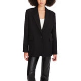 Steve Madden Blazer para Dama Negro Grande