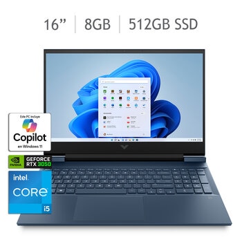 HP Victus Gaming 16-d0537la Laptop 16" Full HD Intel Core i5 8GB 512GB SSD + Headset HyperX