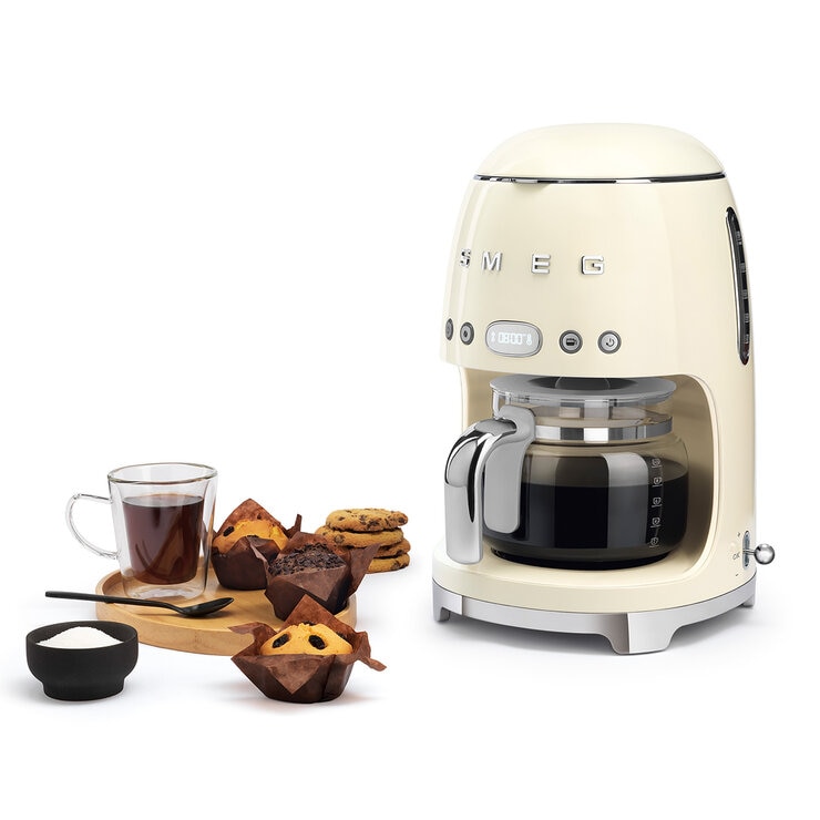 Smeg Cafetera de goteo 10 tazas crema Smeg Cafetera de goteo 10 tazas crema