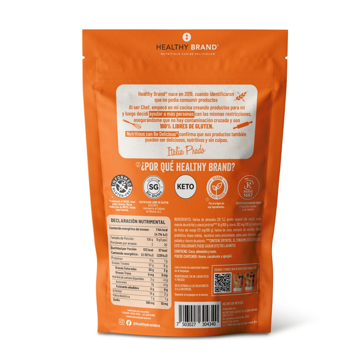 Healthy Brand Polvorones Keto 200 g