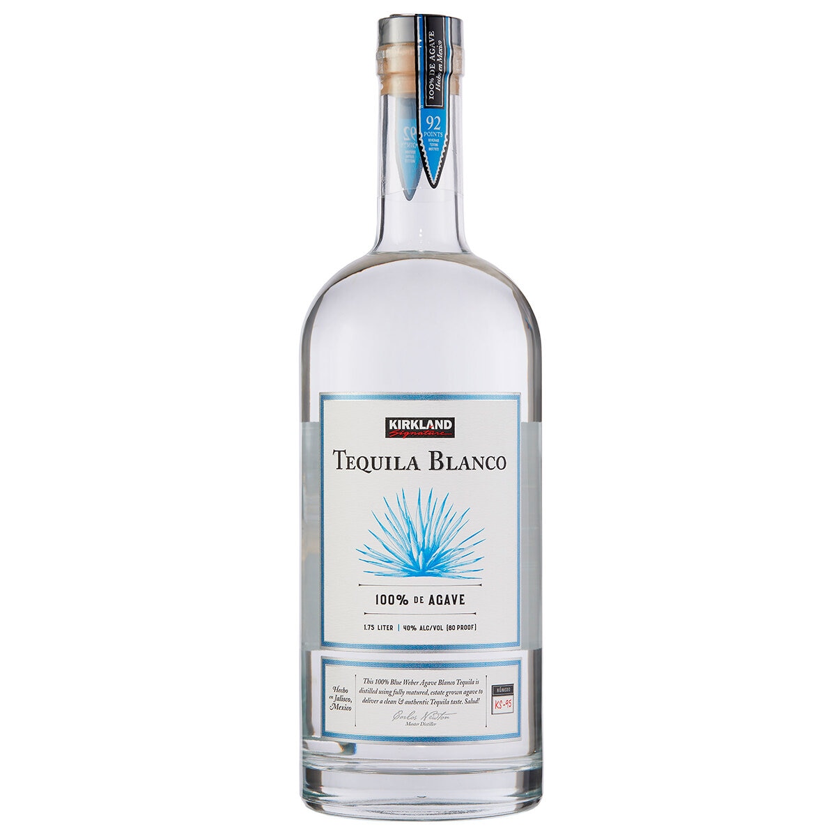 Tequila Kirkland Signature Blanco 1.75 L Costco México