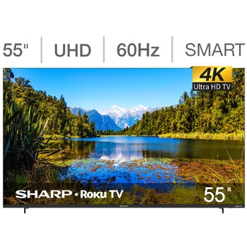 Sharp Pantalla 55" Ultra HD 4K Roku TV