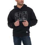 Keith Haring Sudadera para Caballero Negro Grande