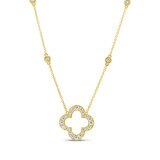 0.70ctw, Collar de Diamantes, Oro Amarillo 14K 0.70ctw, Collar de Diamantes, Oro Amarillo 14K