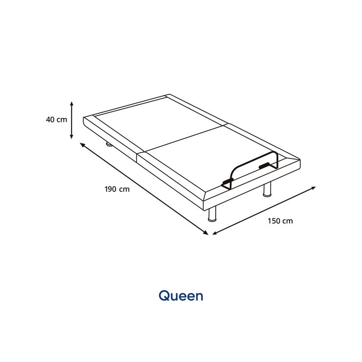 Luuna Base Eléctrica Rise Queen Beige Luuna Base Eléctrica Rise Queen Beige