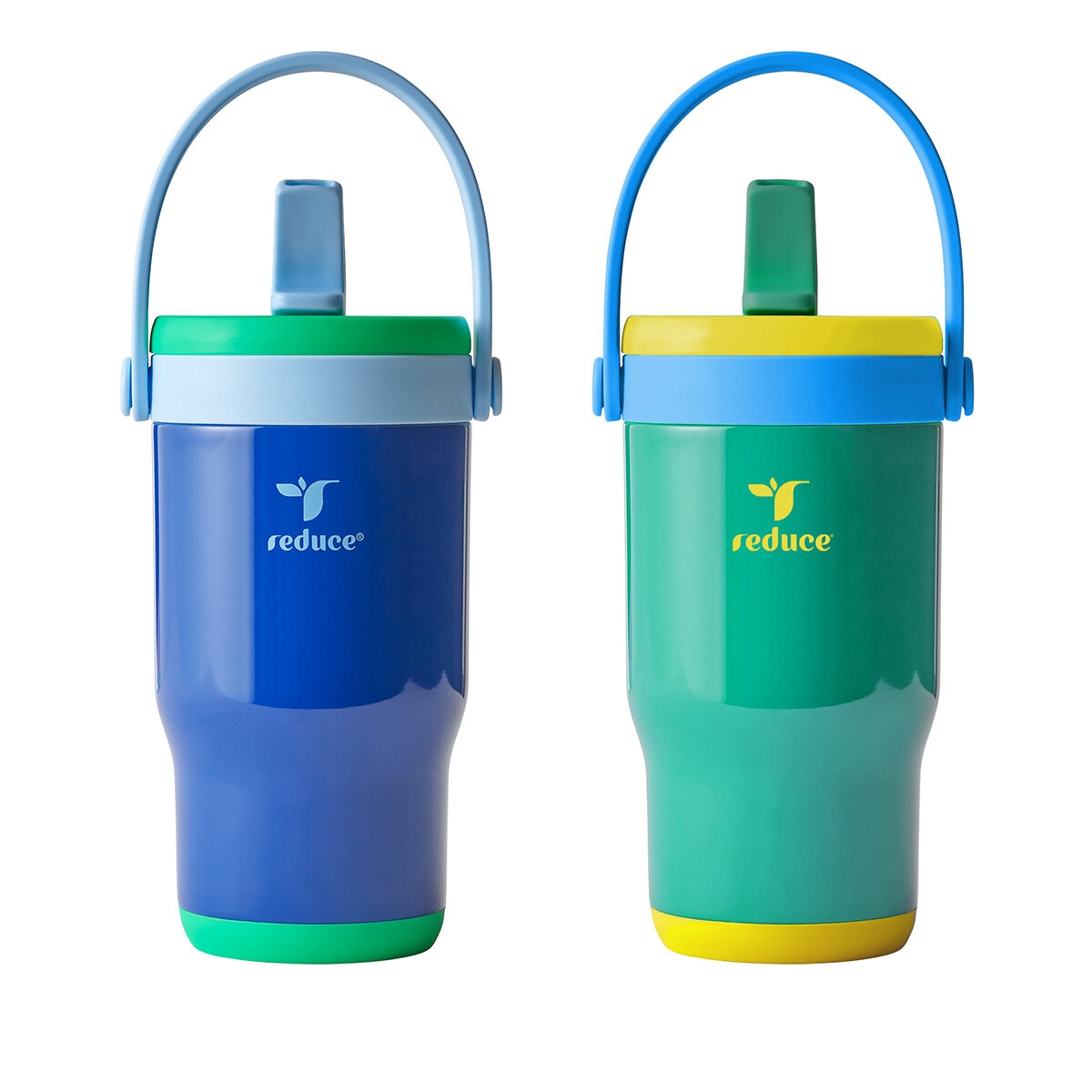 Reduce 2 Vasos Aislados al Vacío de 414 mL, Azul y Verde