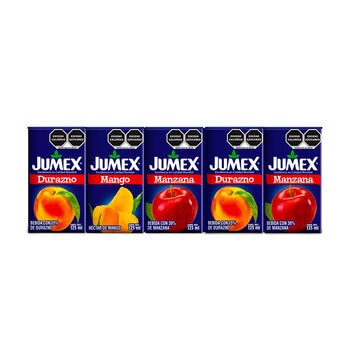 Jumex Bebidas de Sabores Surtidos 50 pzas de 125 ml