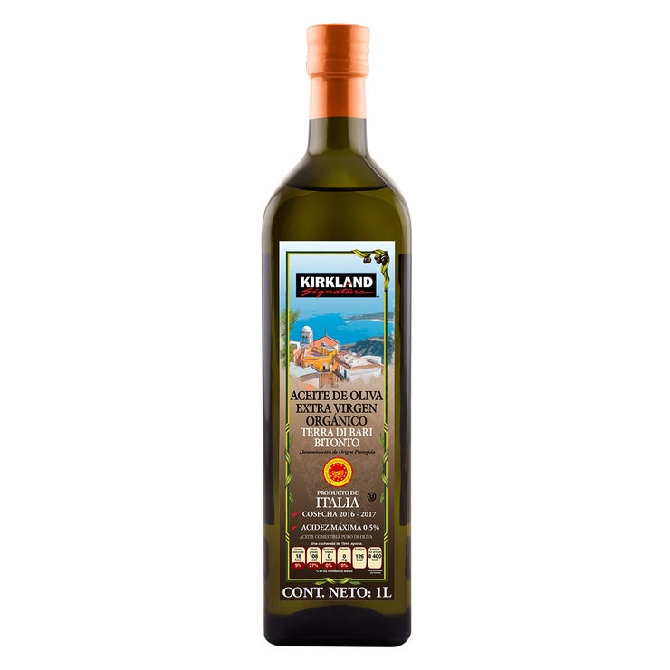 Kirkland Signature Aceite de Oliva Extra Virgen Orgánico Terra Di Bari 1 l