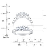 Anillo, 1.00ctw Diamantes, Oro Blanco de 14K Anillo, 1.00ctw Diamantes, Oro Blanco de 14K