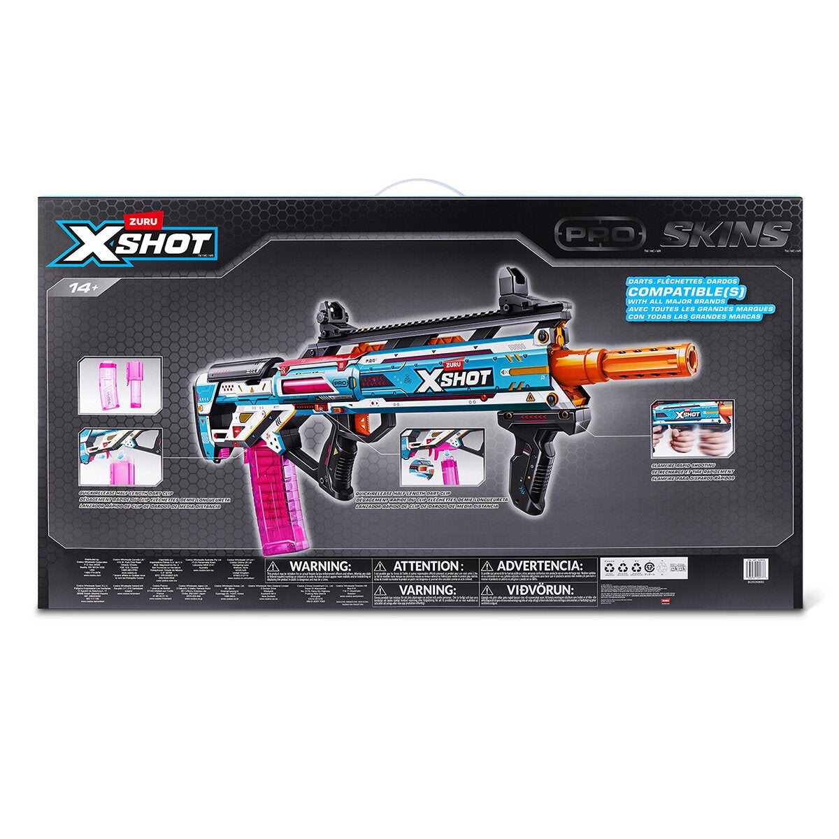 X- Shot Pro Long shot, Lanzadores de Dardos de Espuma X- Shot Pro Long shot, Lanzadores de Dardos de Espuma