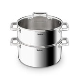 Tefal Batería de Cocina de Acero Inoxidable Tri-capa de 3 Piezas