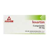 Losartán 50 mg 30 Tabletas