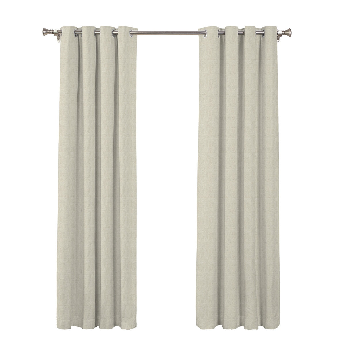 SUN + BLK, Cortinas con Bloqueo Total de Luz 132 cm x 241 cm, BEIGE 52X95