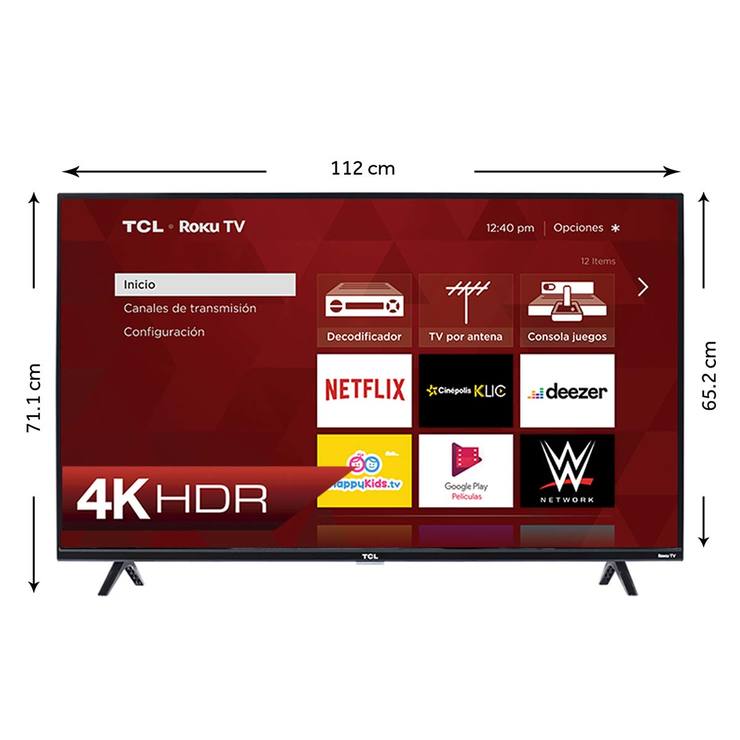 TCL Pantalla 50" Smart TV Roku UHD 4K 60Hz Costco México