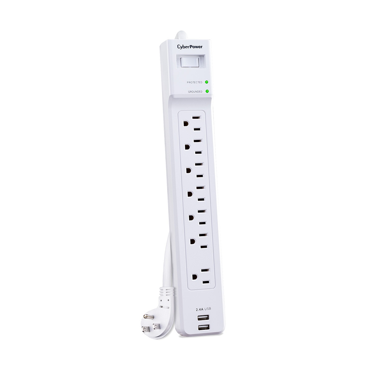 CyberPower, Supresores con Multicontactos, Cargador USB y Protección de Voltaje 4 Pack