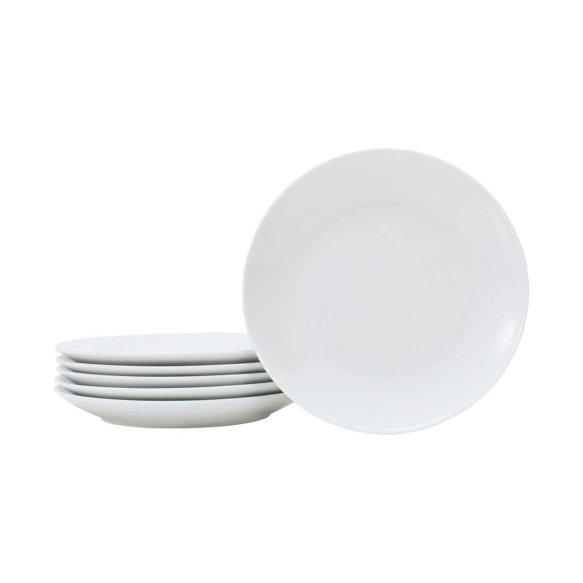 Crown Baccara Juego de 6 Platos para Ensalada de Porcelana