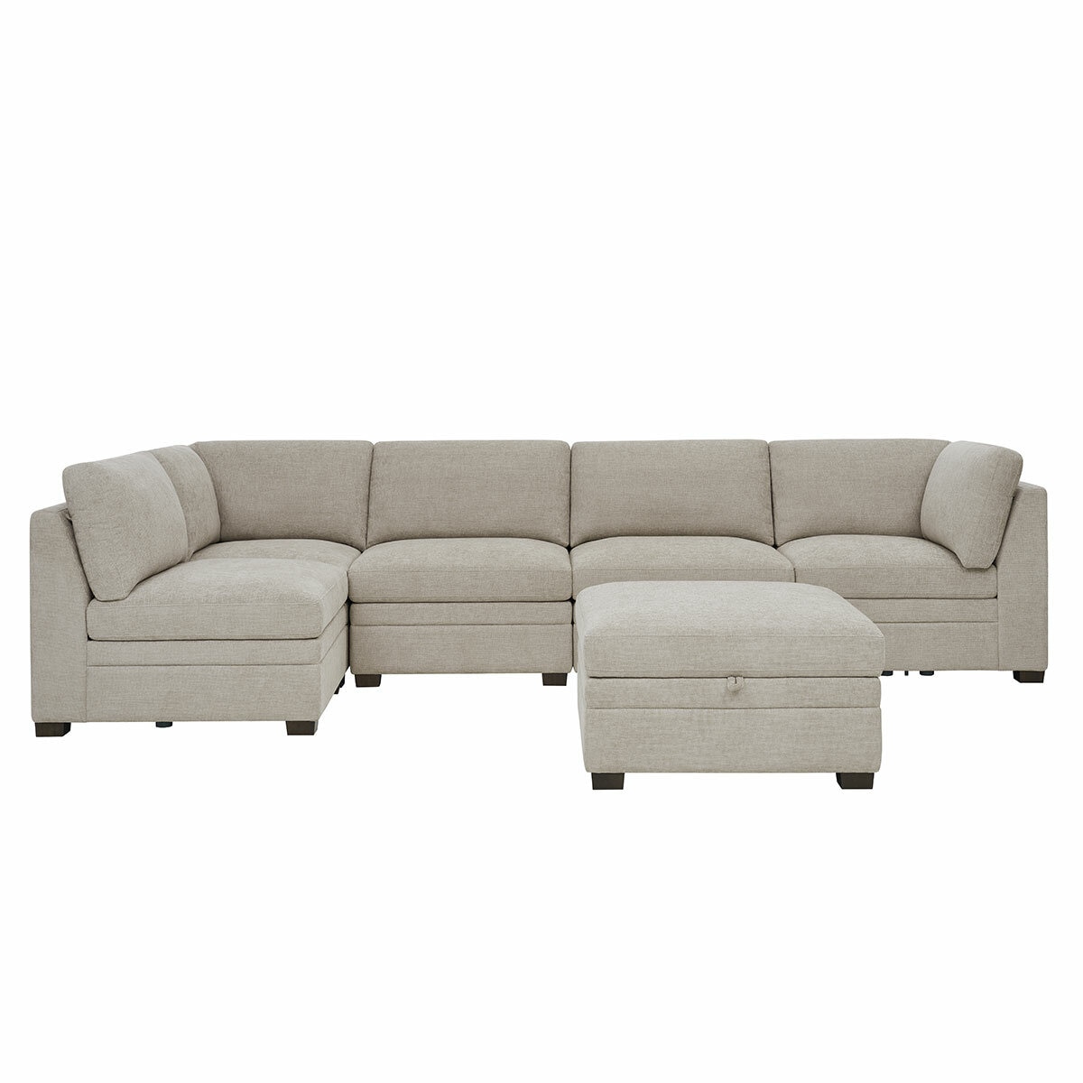 Thomasville, Tisdale, Sofá Modular de Tela de 6 Piezas con Almacenamiento