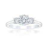 Anillo, Diamantes, 1.17ctw, Oro Blanco 14K