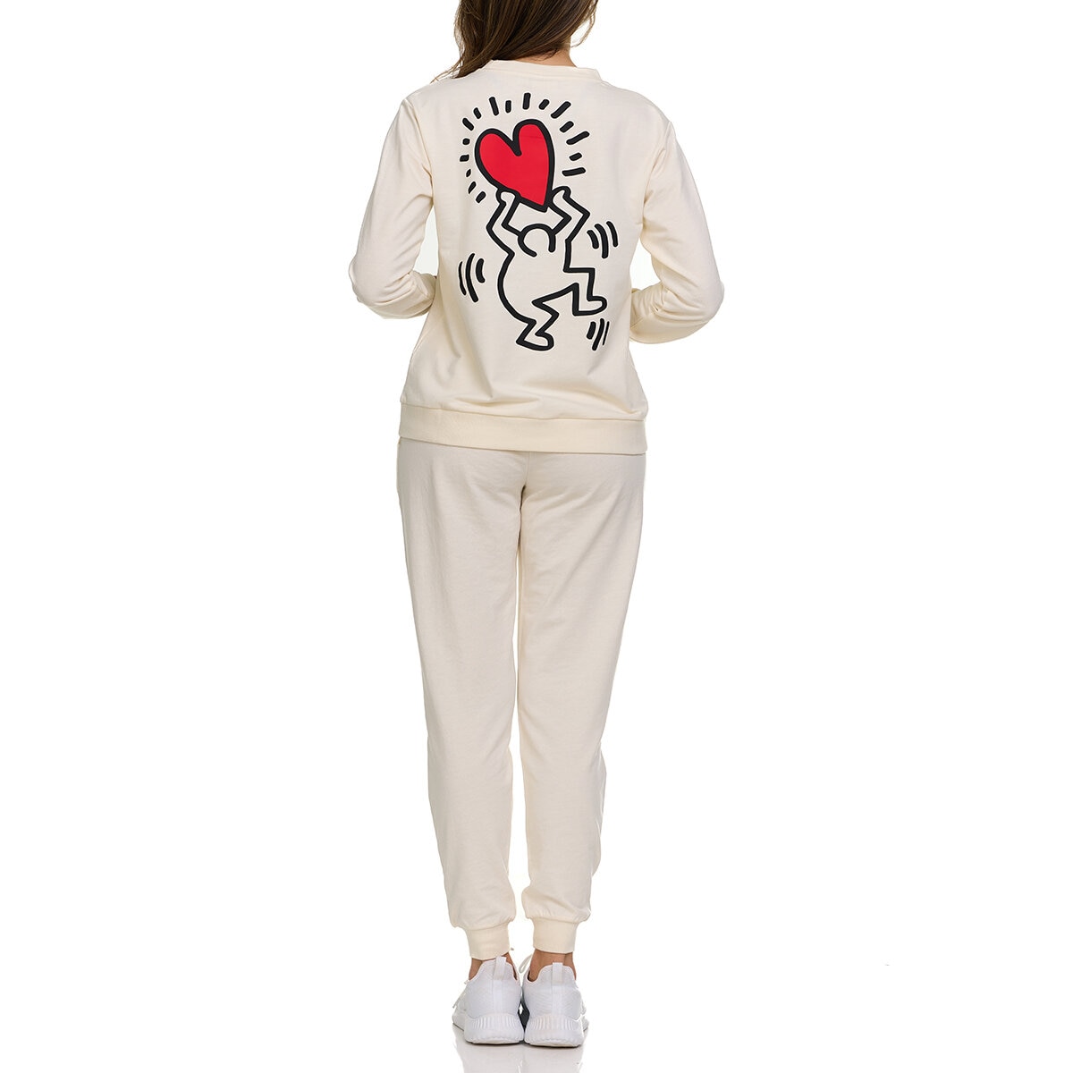 Keith Haring Conjunto 2 piezas para Dama Beige Mediana