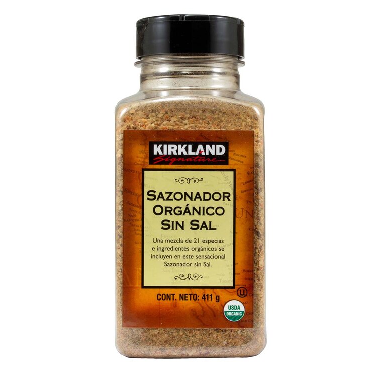 Kirkland Signature Sazonador Orgánico sin Sal 411 g Kirkland Signature Sazonador Orgánico sin Sal 411 g