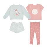 Pekkle Conjunto 4 piezas para Niños y Niñas Sirena 4 Años Pekkle Conjunto 4 piezas para Niños y Niñas Sirena 4 Años
