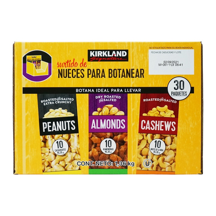 Kirkland Signature Nueces Para Botanear 1.36 kg