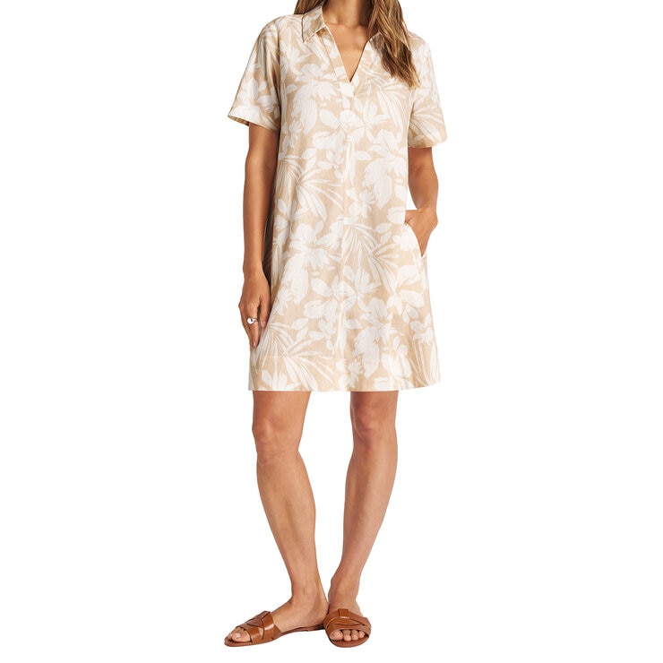 Matty M Vestido Tipo Lino para Dama Varias Tallas y Colores