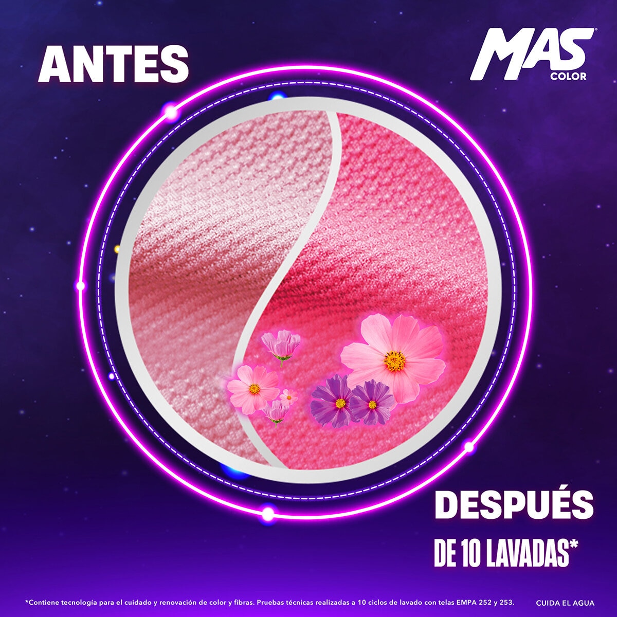 Mas Color Renueva y Florece Detergente Líquido 9 l