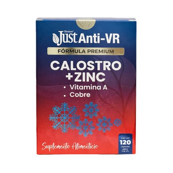 Just Anti VR Calostro, Zinc y Cobre 120 Cápsulas