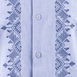 Cancumisa Camisa para Caballero Azul Grande