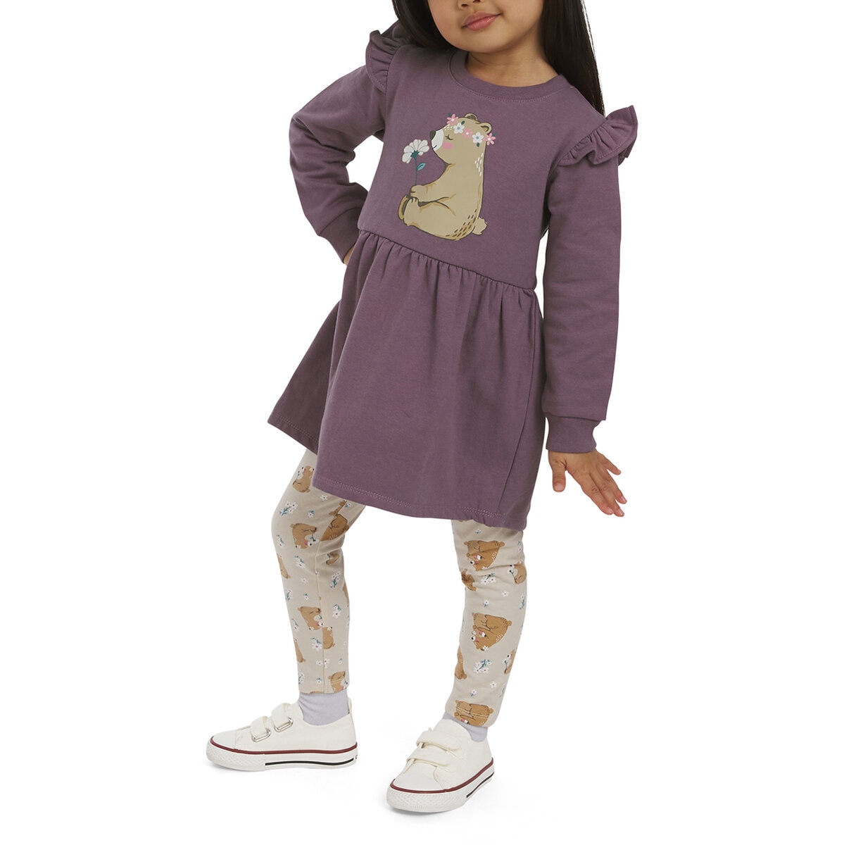 Koala Kids Conjunto 4 Piezas para Niños o Niñas Morado 3 Años
