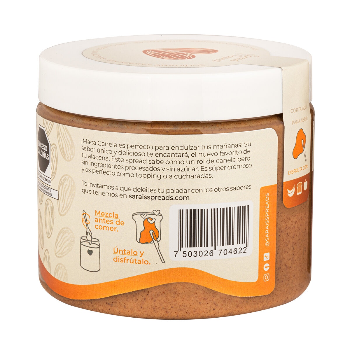 Sarais Crema de Almendra Maca Canela 430 g
