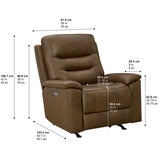 Barcalounger, Sillón Reclinable de Piel con Reposacabezas Eléctrico