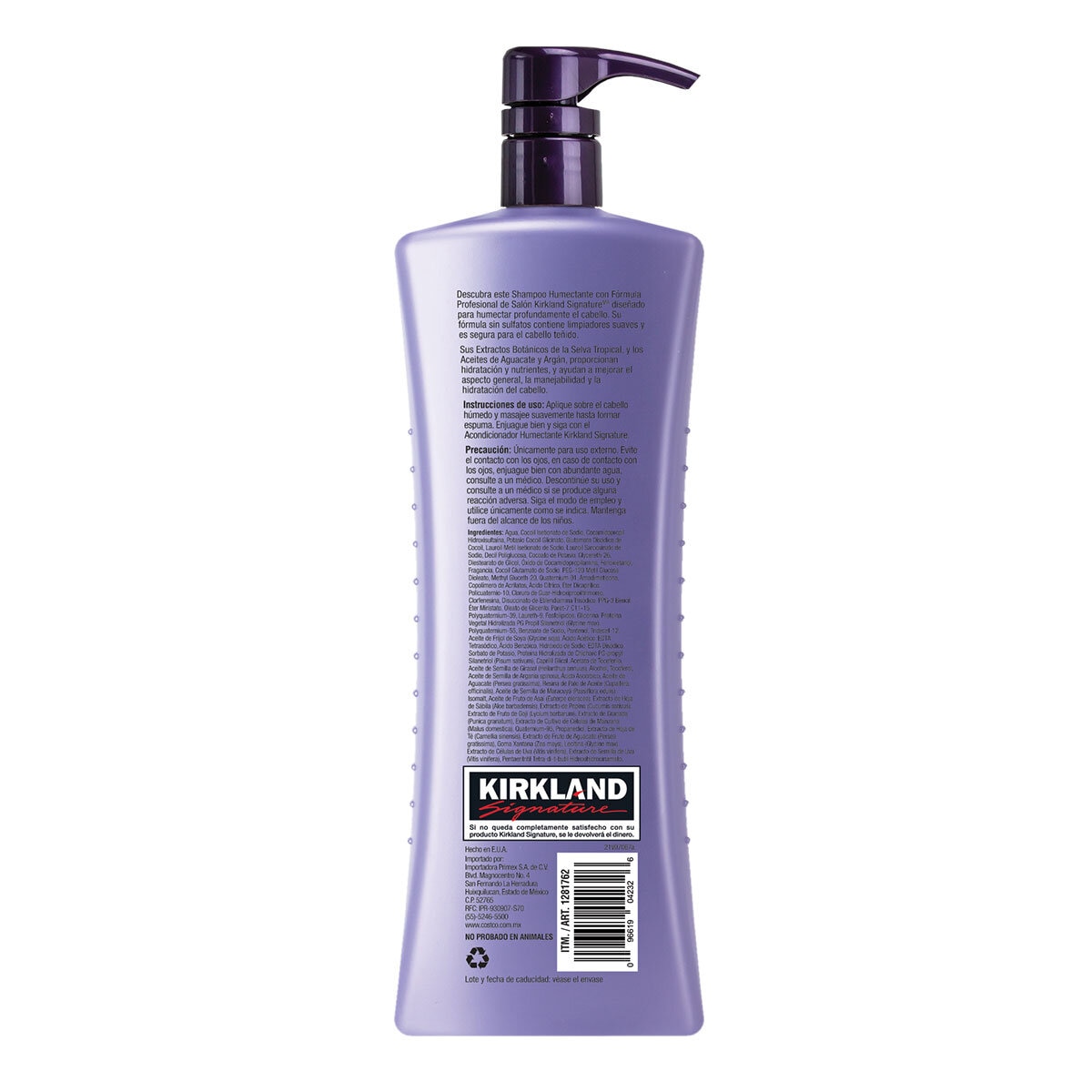 Kirkland Signature Shampoo Humectante 1l 