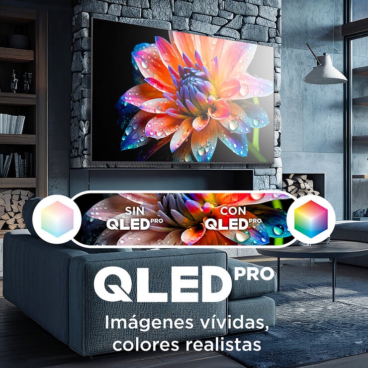 TCL Pantalla 43" QLED 4K Google TV