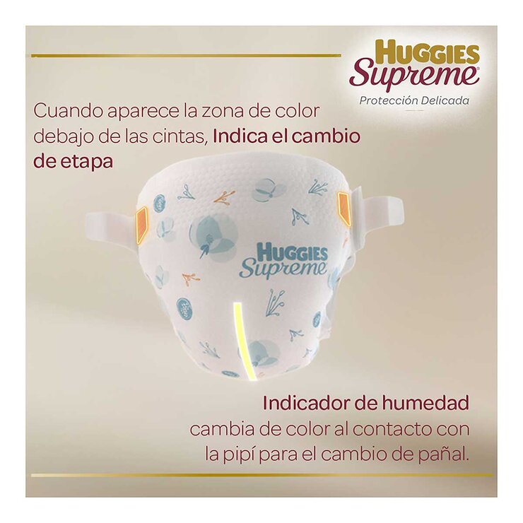 Huggies Supreme Pañales Etapa 4 Unisex 120 pzas