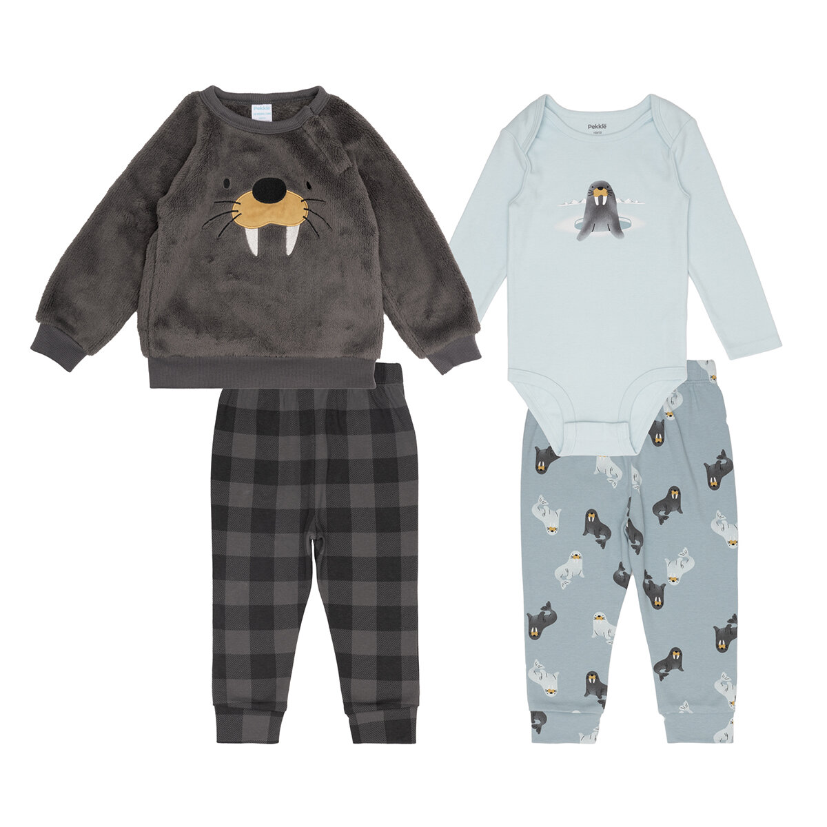 Pekkle Conjunto 4 piezas para Bebés Varias Tallas y Colores Pekkle Conjunto 4 piezas para Bebés Varias Tallas y Colores