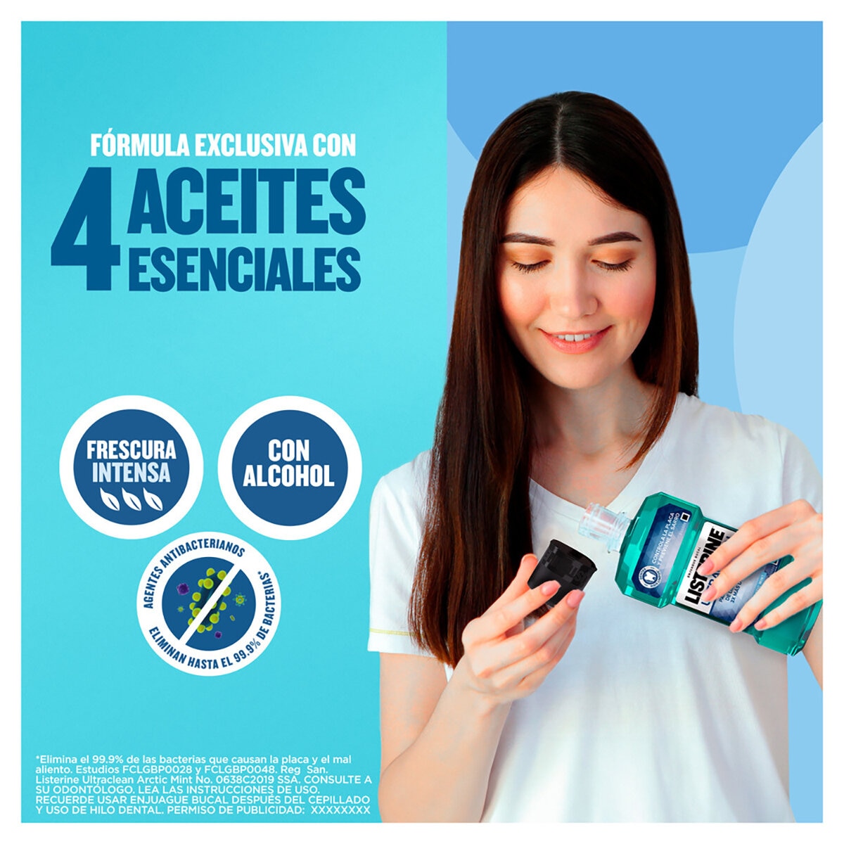 Listerine Enjuague Bucal UltraClean 2 pzas de 1.5 l