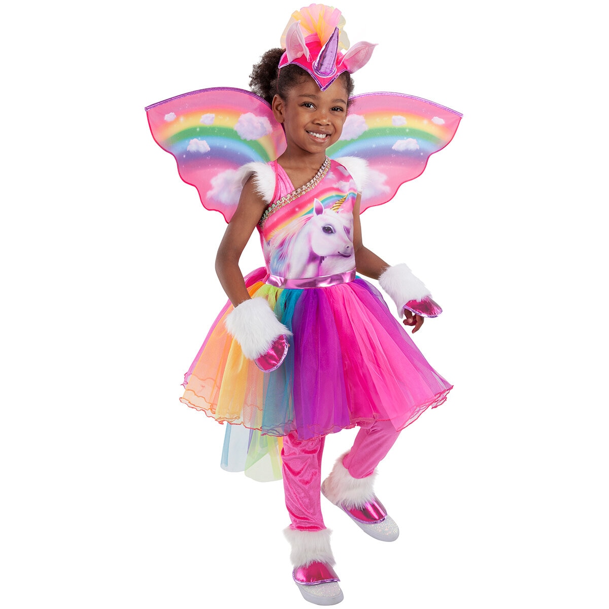 Juego de Disfraz Unicornio Arcoiris, 5/6