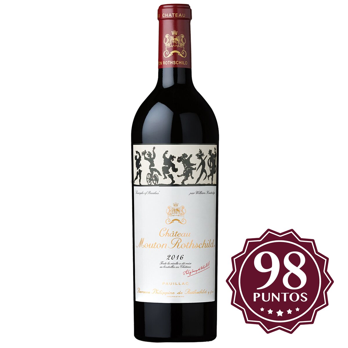 Vino Tinto Chateau Mouton Rothschild 2016 750 ml