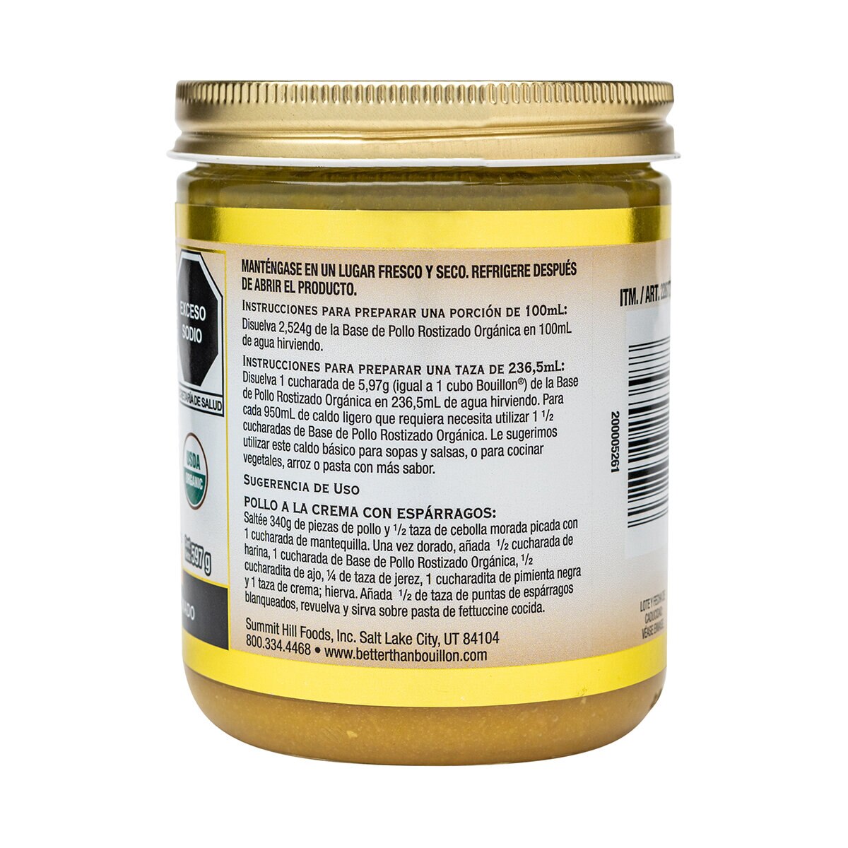 Better Than Bouillon Base de Pollo Rostizado Orgánica 597 g