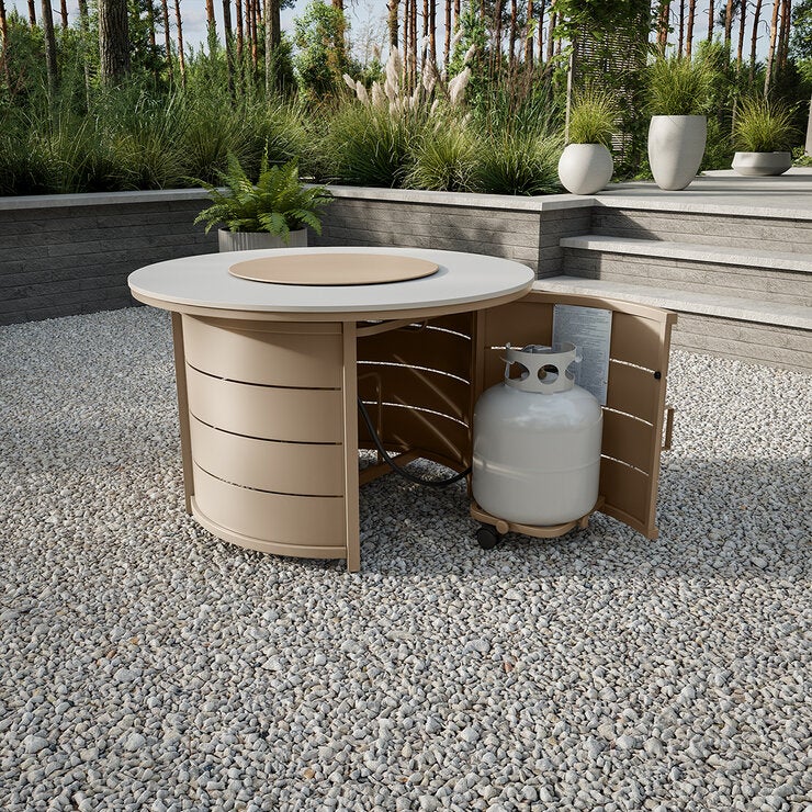 Agio, Amira Sala para Exterior con Fogatero de 5 piezas Agio, Amira Sala para Exterior con Fogatero de 5 piezas