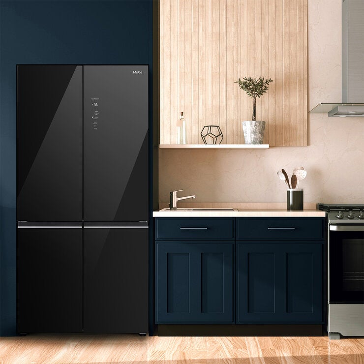 Mabe Refrigerador 21' 4 Puertas Cristal Negro Mabe Refrigerador 21' 4 Puertas Cristal Negro