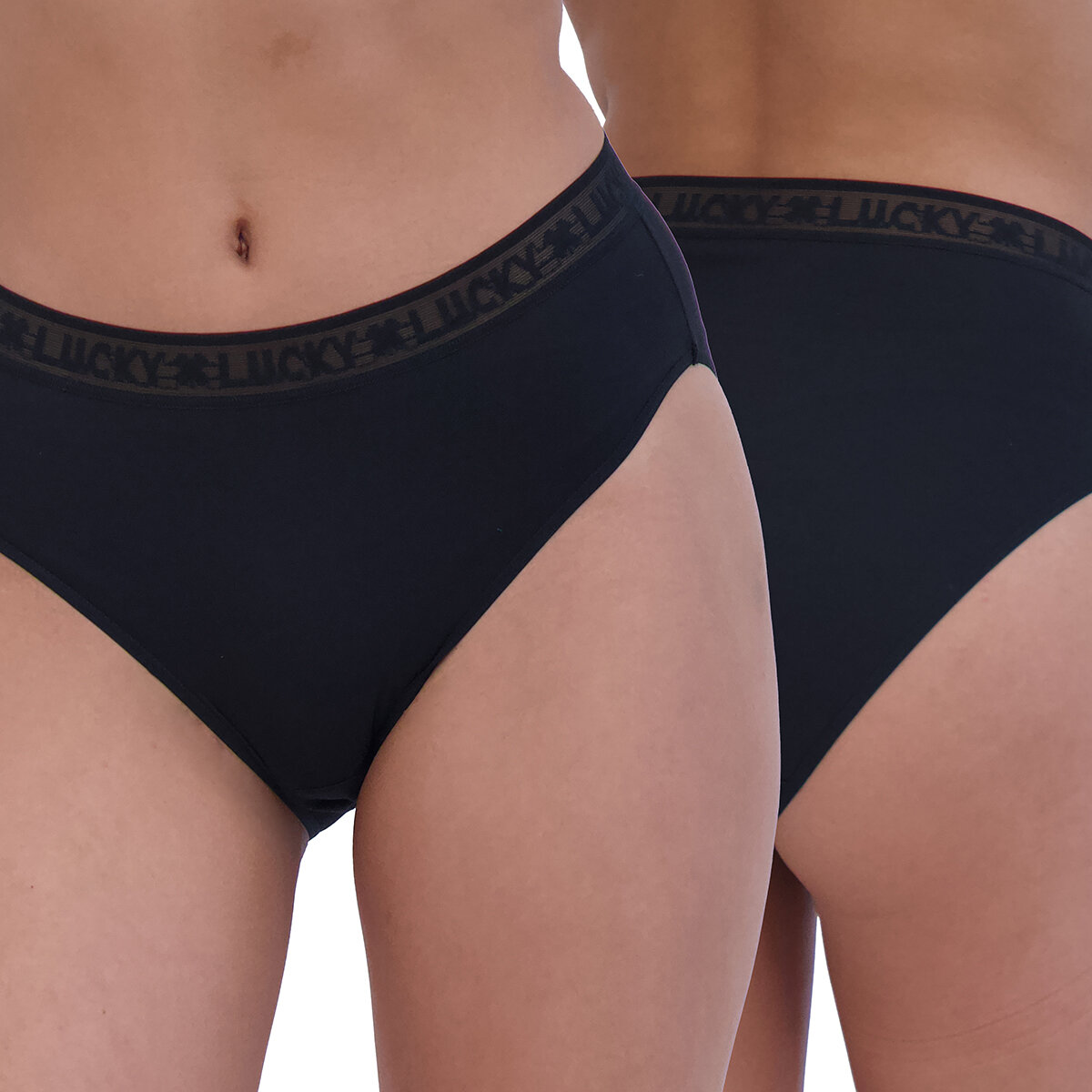 Lucky Brand Ropa interior para Dama 6 piezas Negro Chica