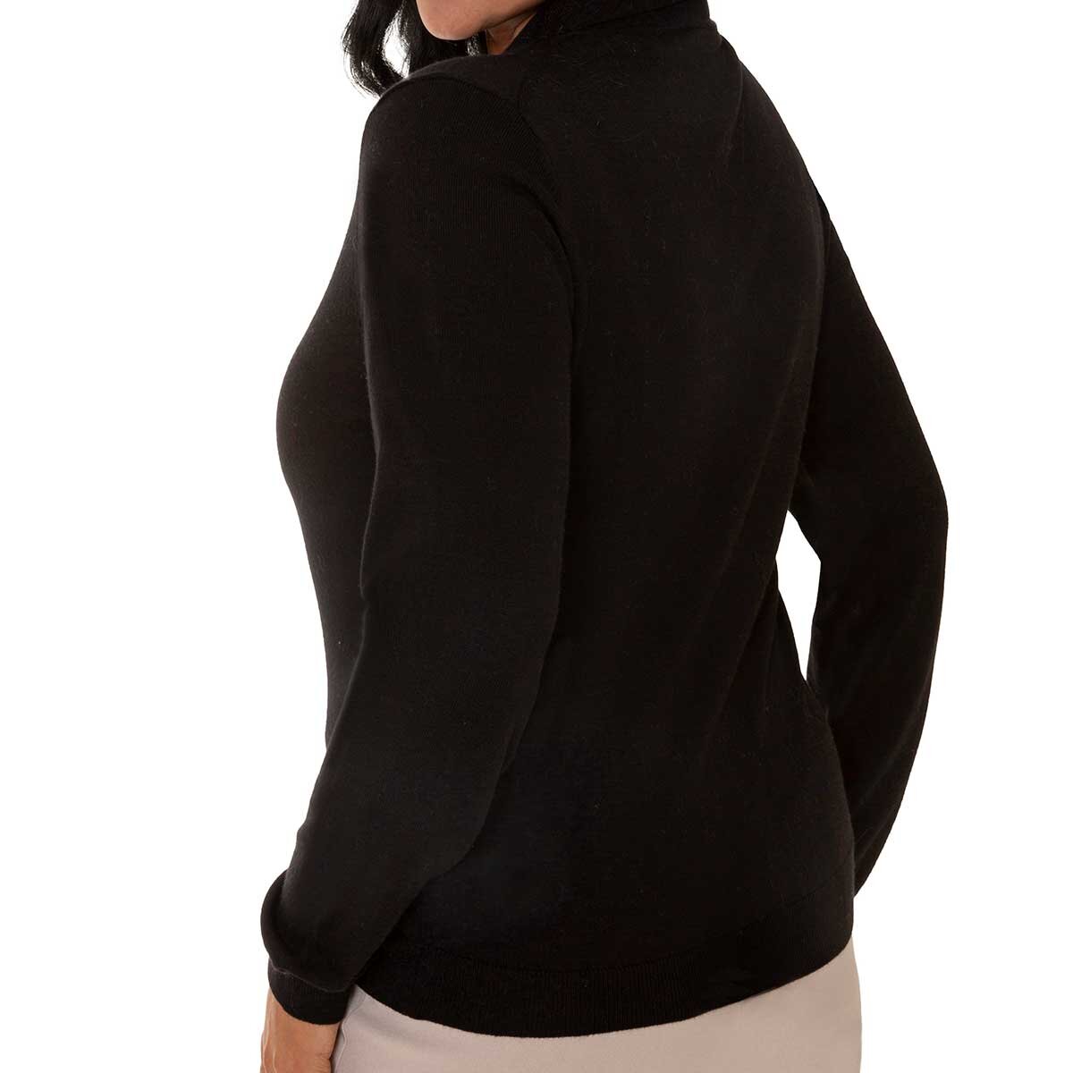 Mario Serrani Italy Suéter para Dama Negro Extra Grande